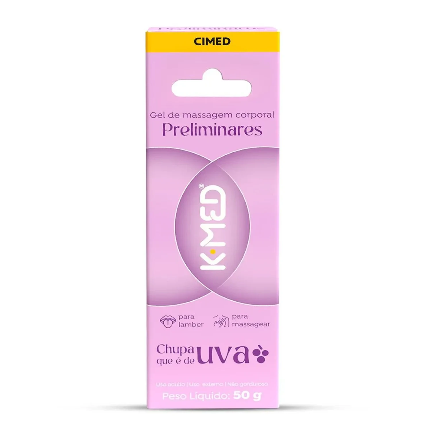 Gel de Massagem Corporal K-Med Preliminares Chupa que É de Uva 50g (1/1)