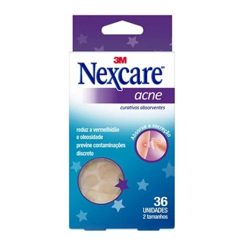 Curativo Adesivo Nexcare Acne, com 36 unidades