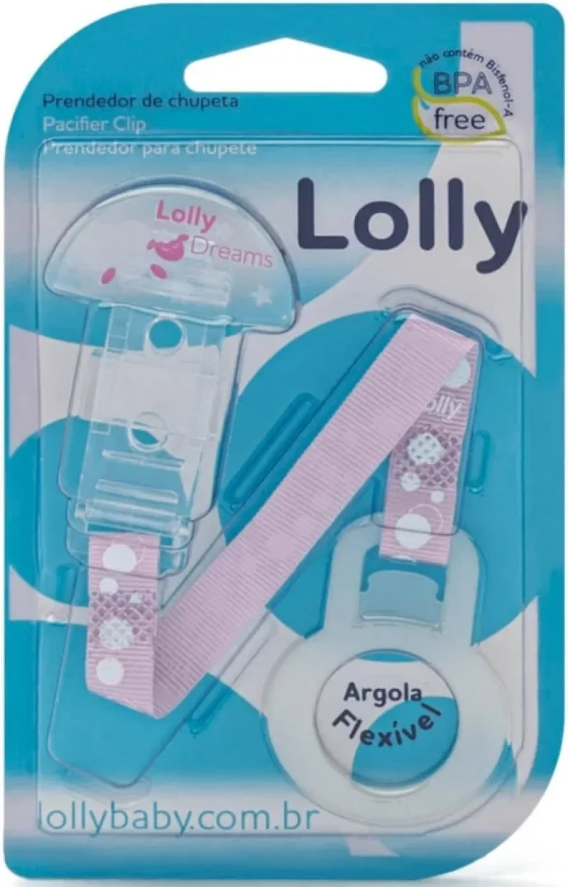 Prendedor de Chupeta Lolly Special Rosa