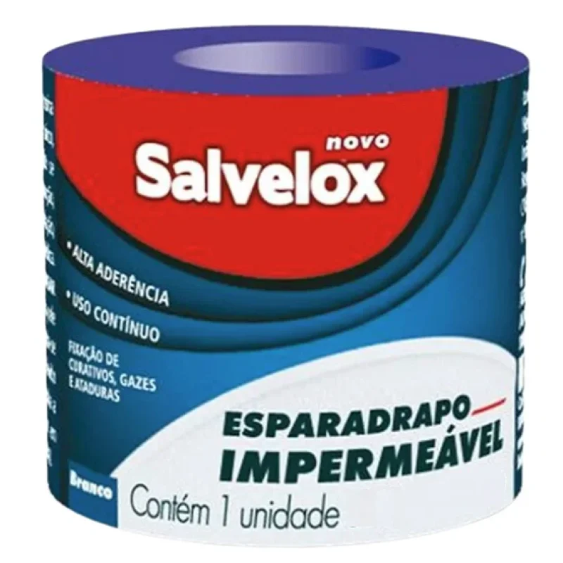 Esparadrapo Impermeável Salvelox Branco 2,5cm x 4,5m