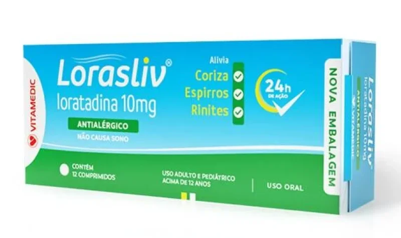 Lorasliv 10mg, com 12 Comprimidos