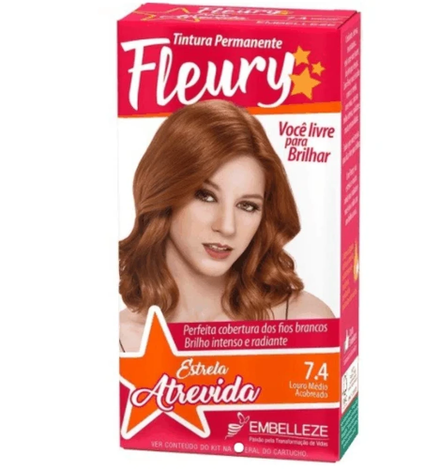 Tintura Fleury 7.4 Louro Médio Acobreado (1/1)