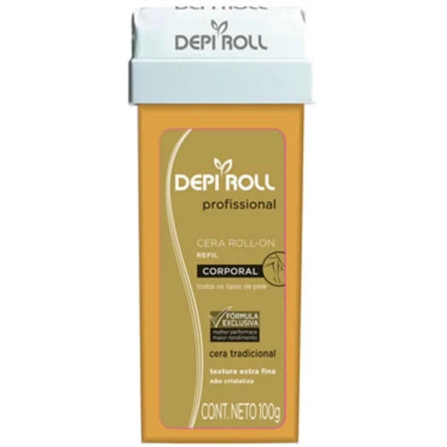 Refil Cera Depilatória DepiRoll tradicional com 100g (1/1)