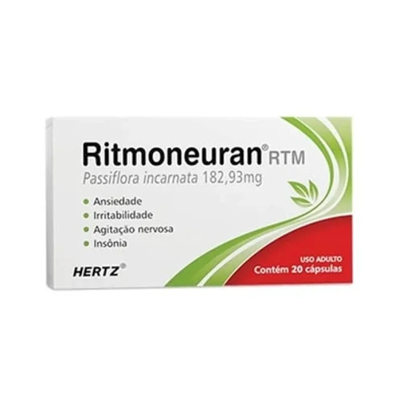 Ritmoneuran 600mg Comprimidos Revestidos 20 Unidades