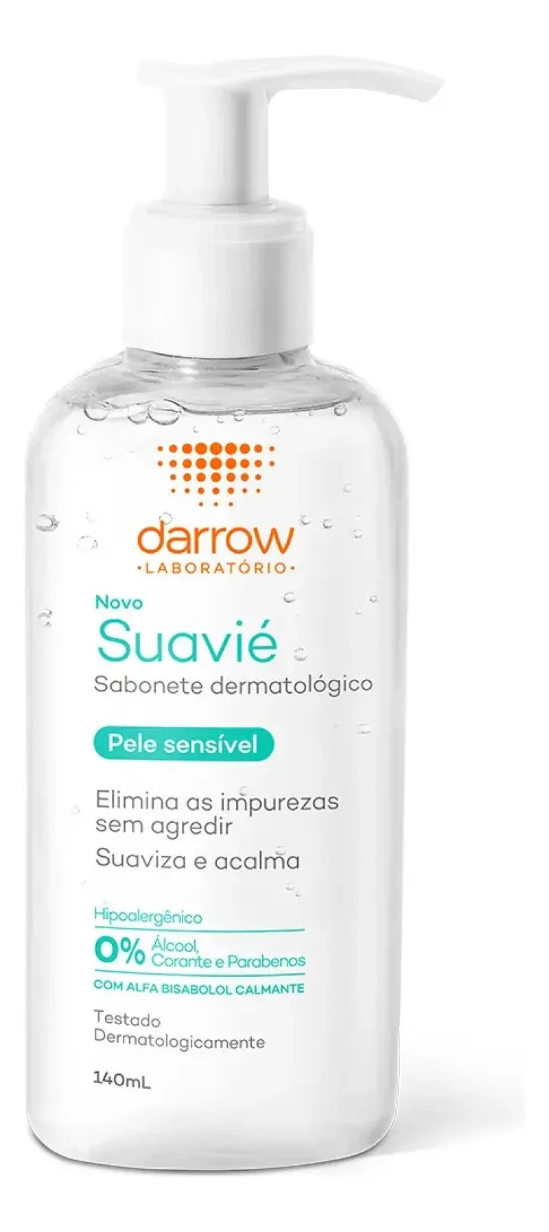Sabonete Líquido Facial Darrow Suavié Pele Sensível 140ml