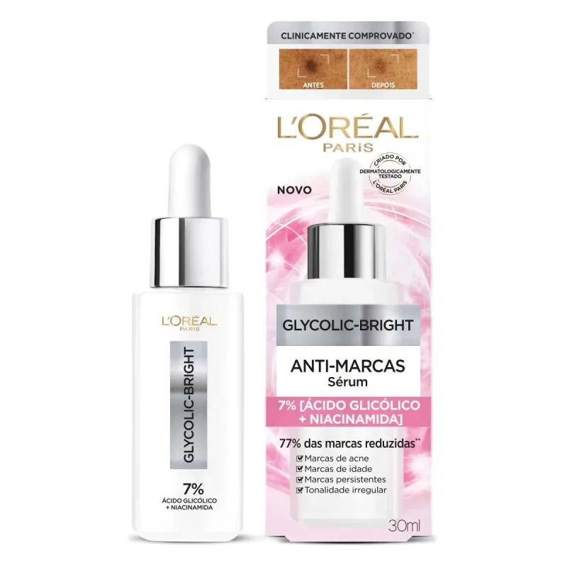 Sérum Facial L'Oréal Glycolic Bright 30ml