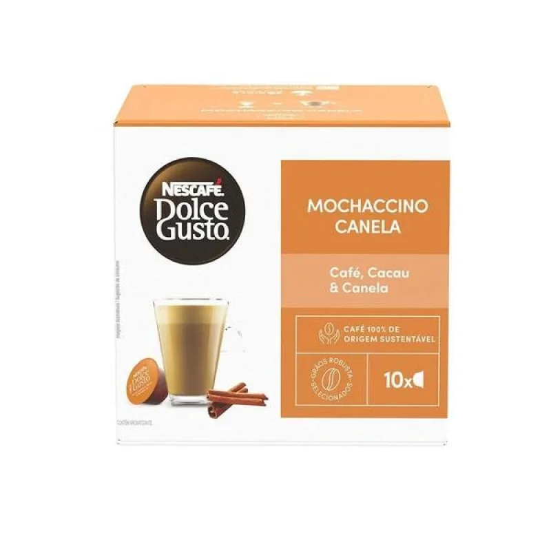 Café Nescafé Dolce Gusto Mochaccino Canela, caixa com 10 cápsulas