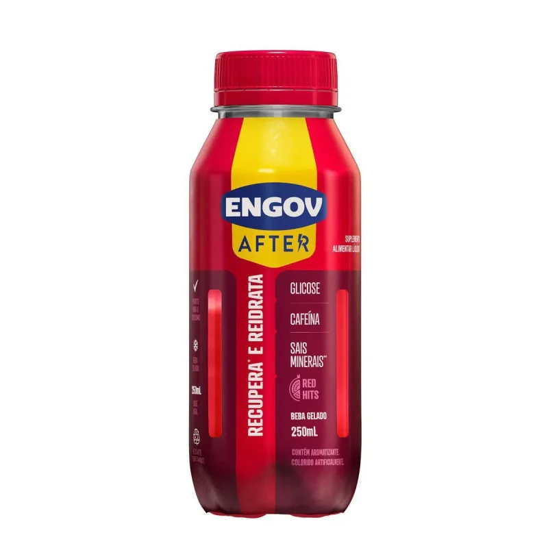 Isotônico Engov After Red Hits 250ml