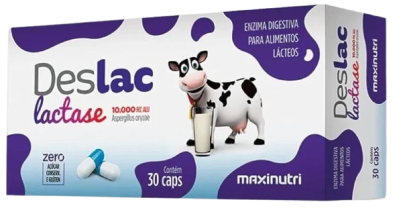 Deslac Lactase 10.000FCC Comprimidos Mastigáveis 30 Unidades