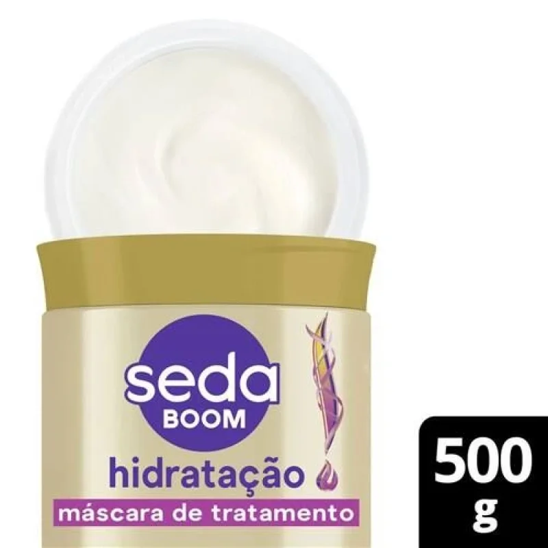 Máscara de Tratamento Seda - 500gr Boom hidratante pro
