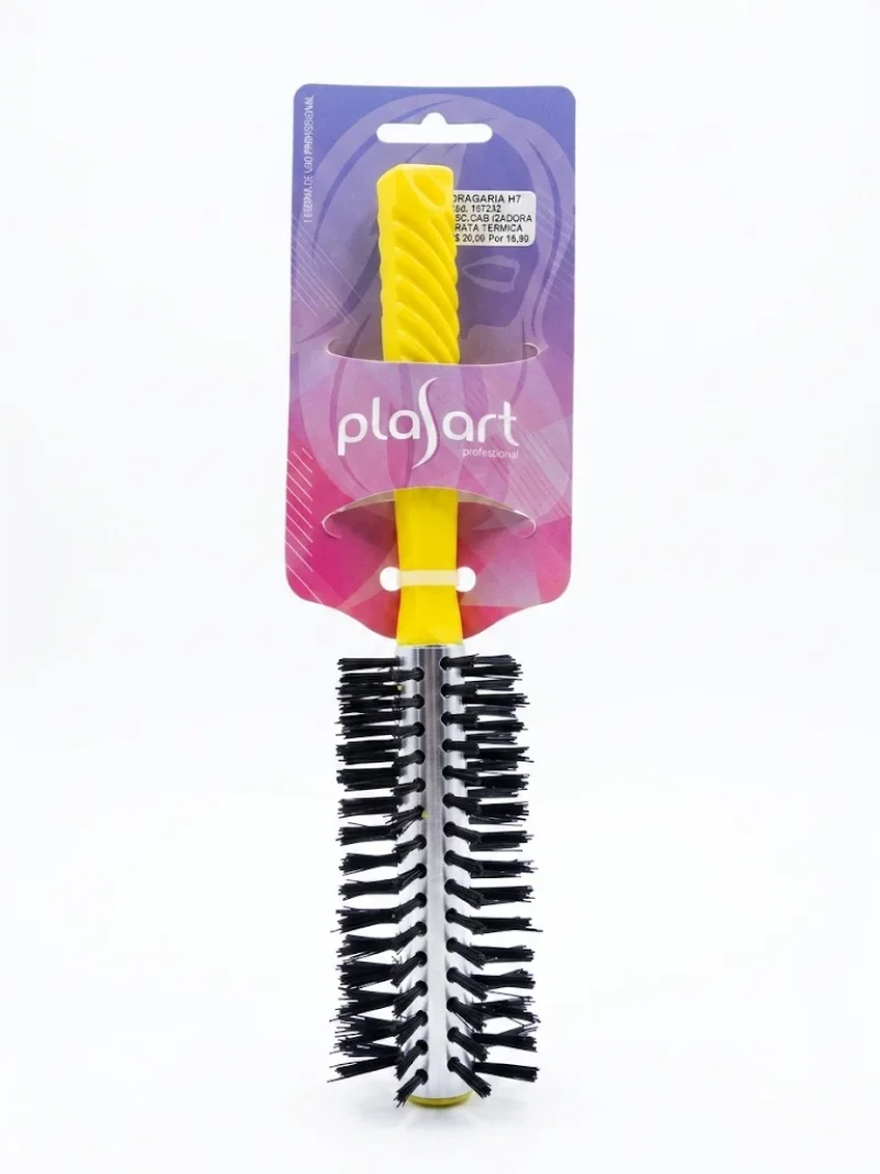 Escova de Cabelo Profissional Térmica Plasart Prata