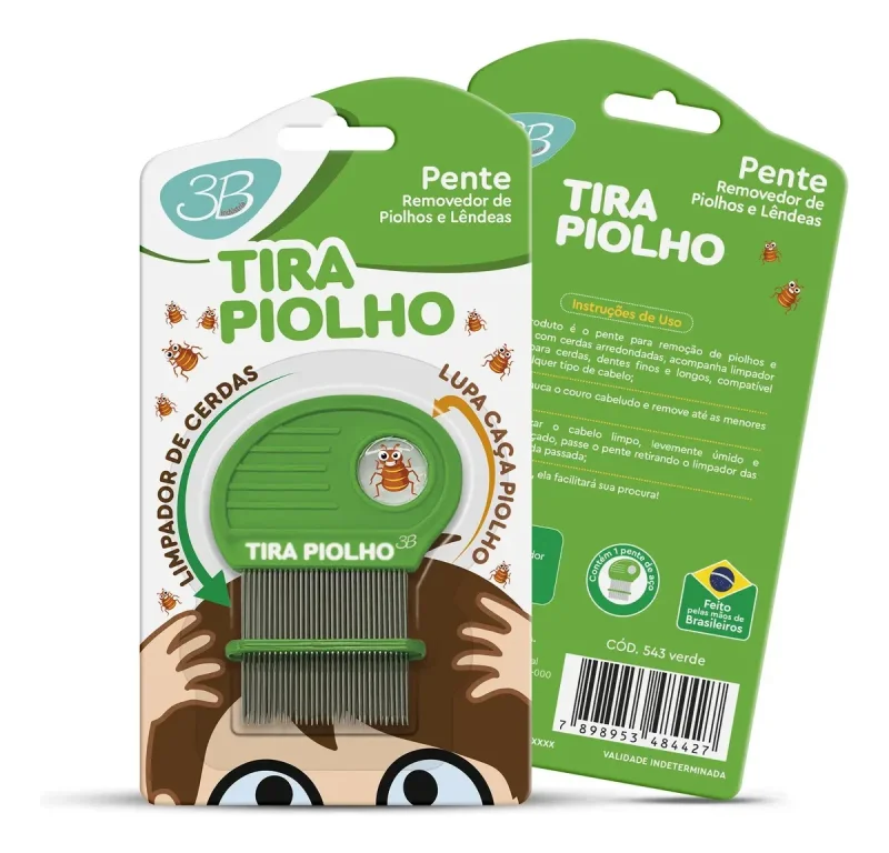 PENTE PIOLHO AÇO - verde ref 543