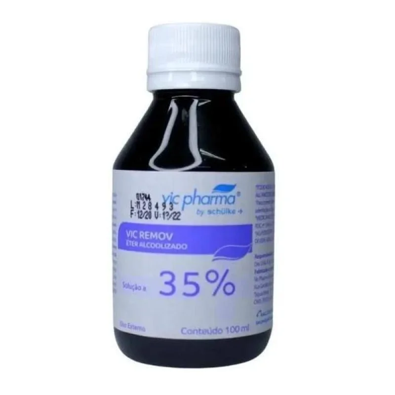 Removedor de Esparadrapo Vic Remov Éter Alcoolizado 35% 100ml