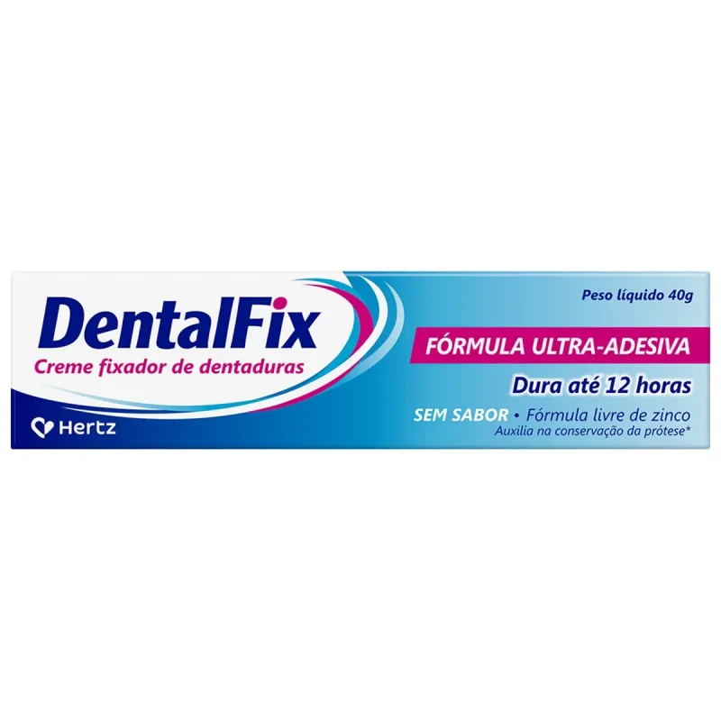 Creme Fixador de Dentadura DentalFix sem sabor, 1 unidade com 40g