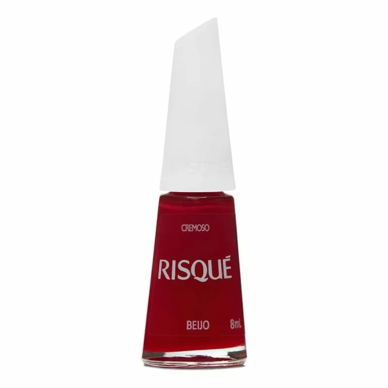 Esmalte Vermelho Cremoso Beijo Risqué 8ml