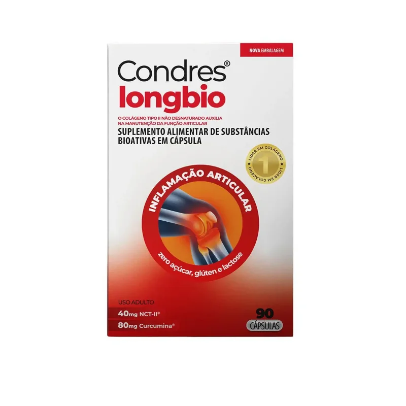 Condres Long Bio 40mg + Curcumina 80mg, com 90 cápsulas