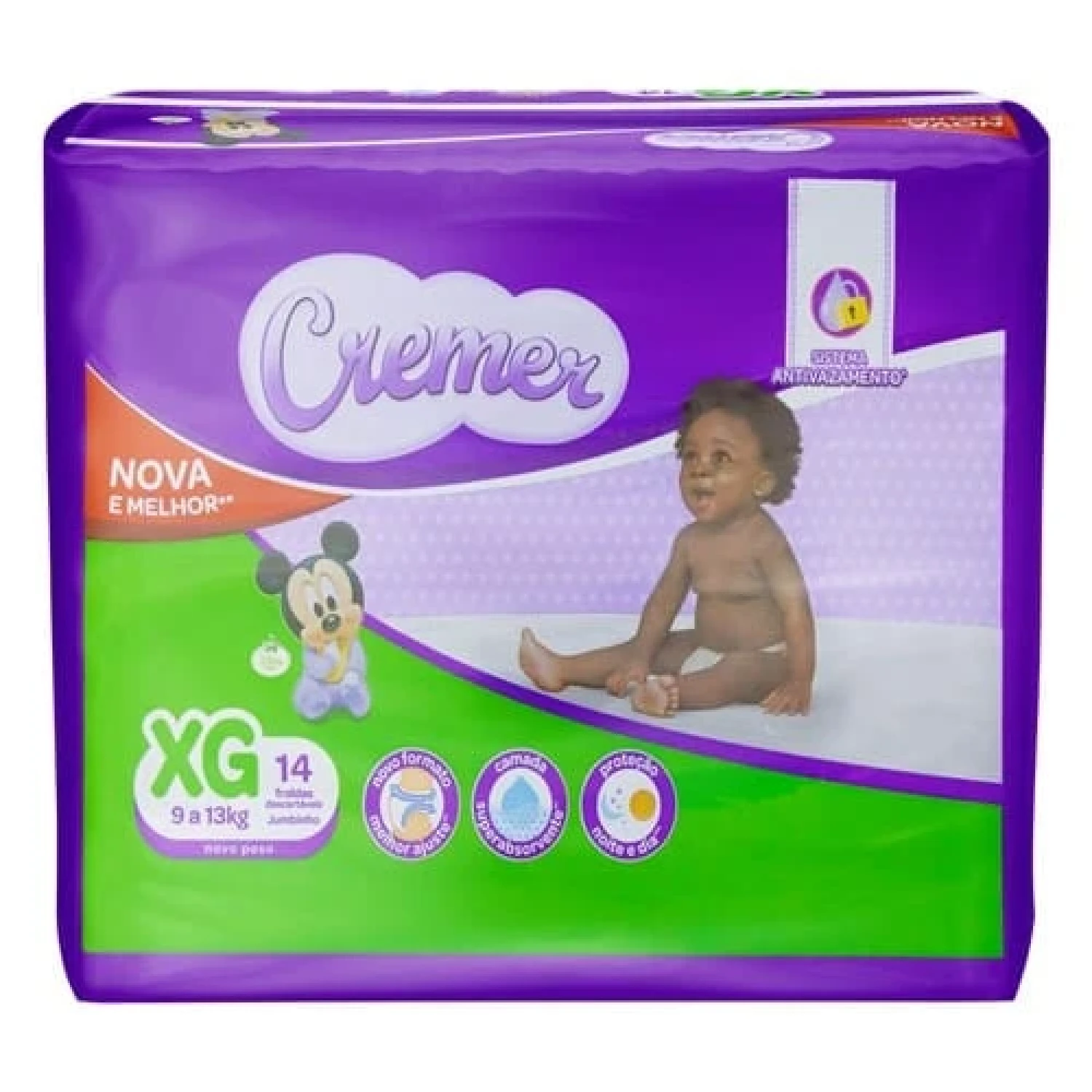 Fralda Cremer Disney Baby Jumbinho XG, com 14 unidades (1/1)