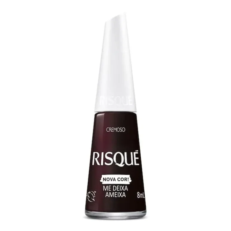 Esmalte Cremoso Escuro Avermelhado Me Deixa Ameixa Risqué 8ml
