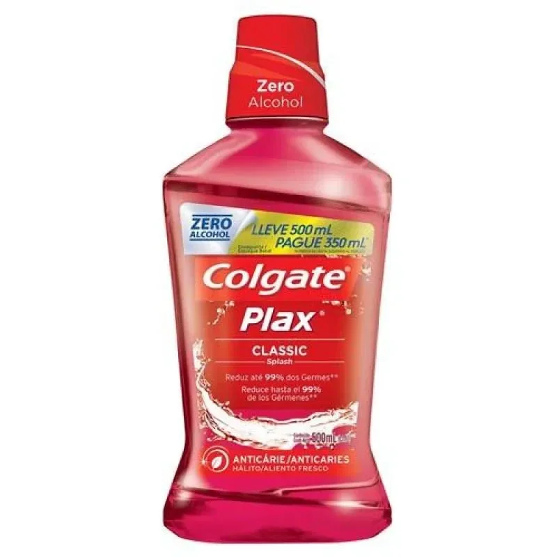 Enxaguante Bucal Colgate Plax Classic sem Álcool 500ml