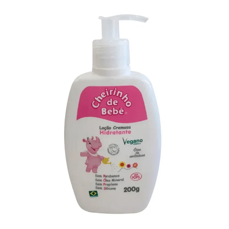 Loção Hidratante Cheirinho de Bebê Rosa 200g