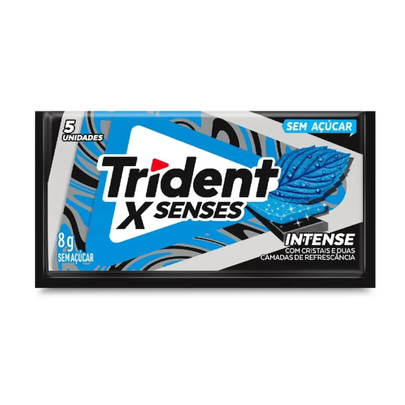 Goma de Mascar Trident XSenses Intense, com 5 unidades