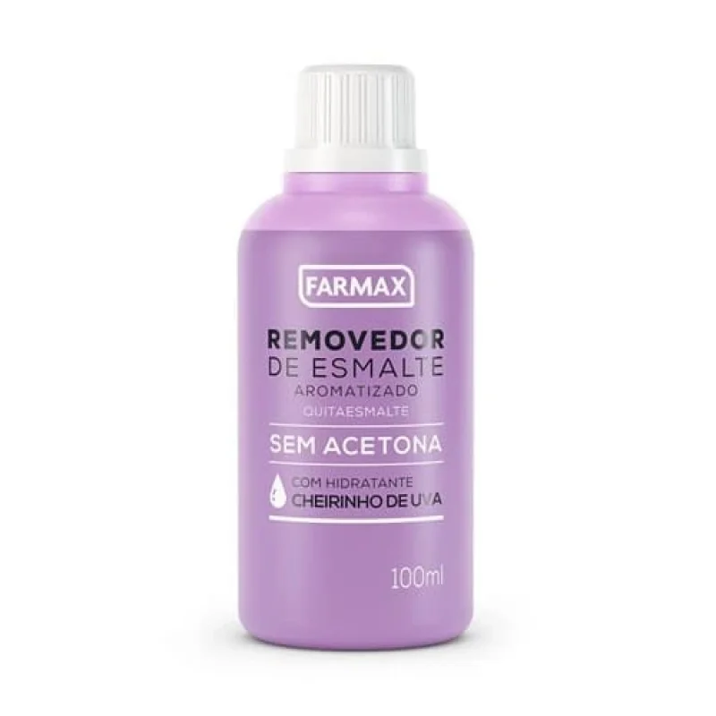 Removedor de Esmalte Farmax sem Acetona Uva 100ml
