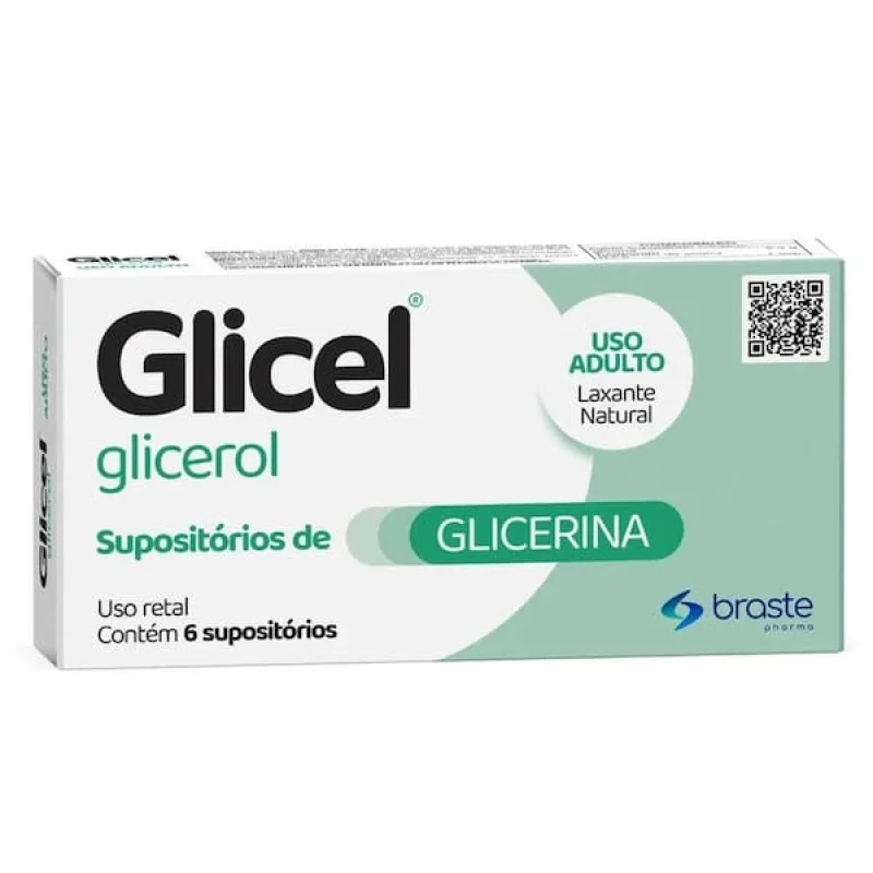 Glicel 2,254g Supositório 6 Unidades