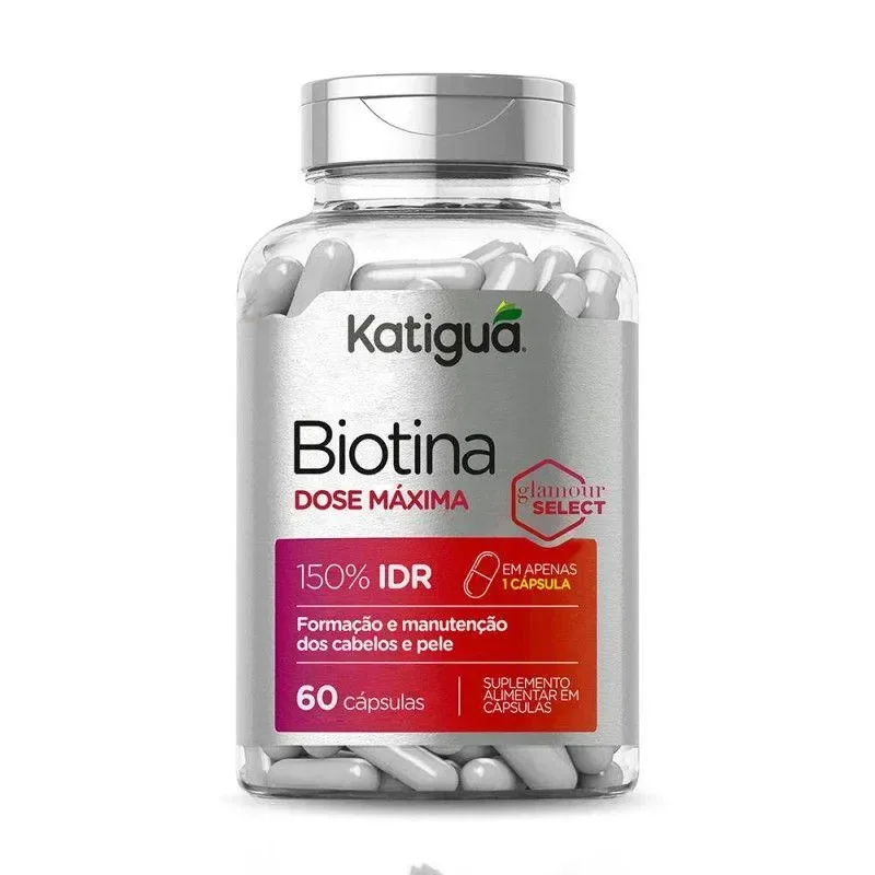 Biotina Dose Maxima 500mg 60 Cáps – Katiguá