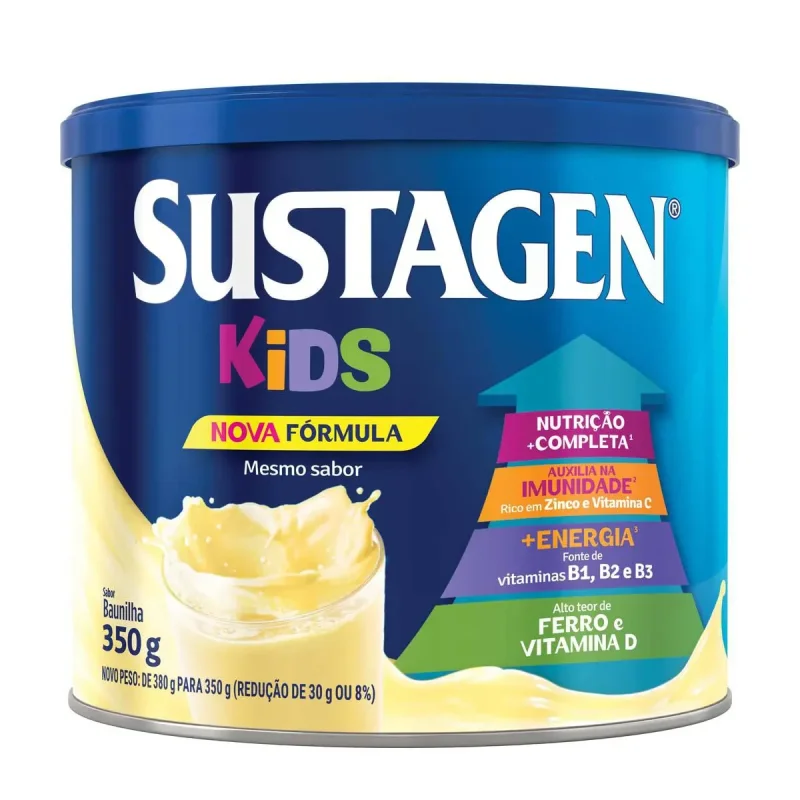 Complemento Alimentar Sustagen Kids Baunilha 350g