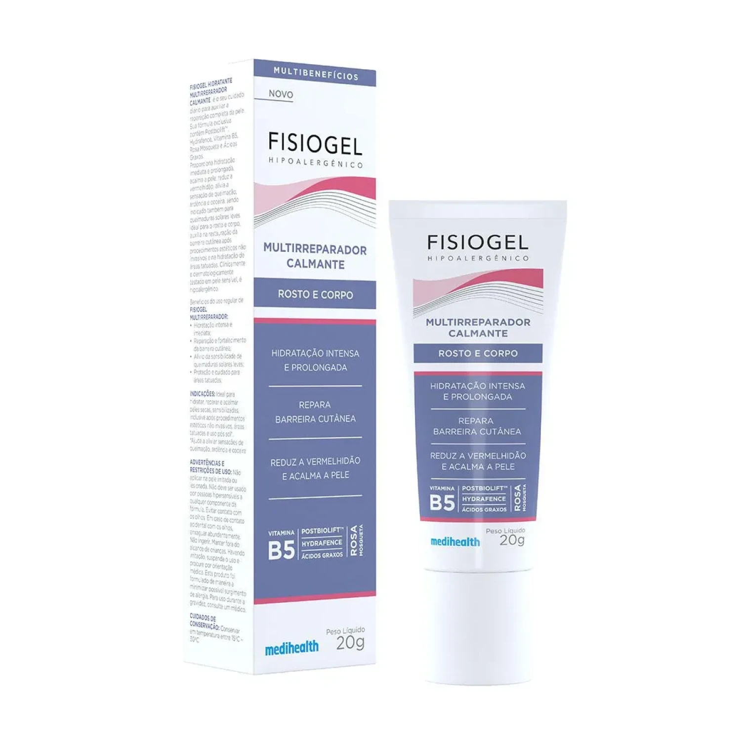 Creme Fisiogel Multirreparador Calmante Rosto e Corpo 20g (1/1)