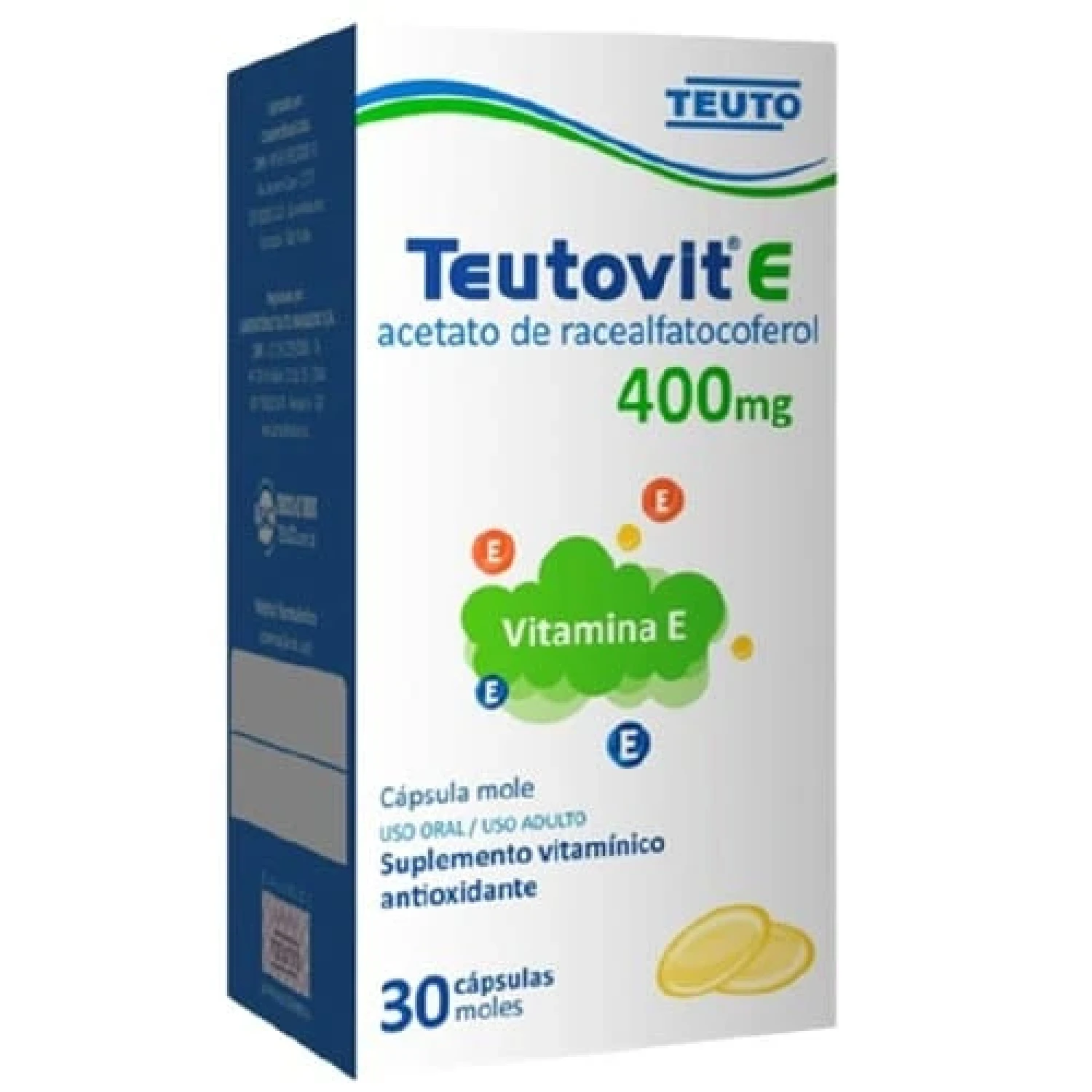 Teutovit E 400mg 30 Cápsulas Gelatinosas Moles (1/1)
