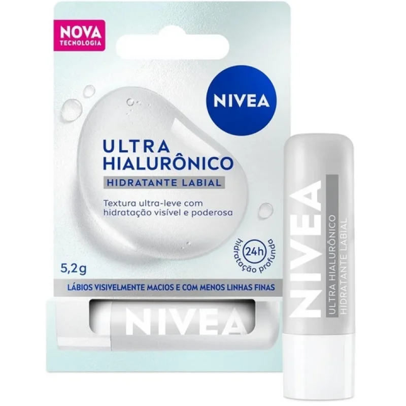 Hidratante Labial Nivea Ultra Hialurônico 5,2g