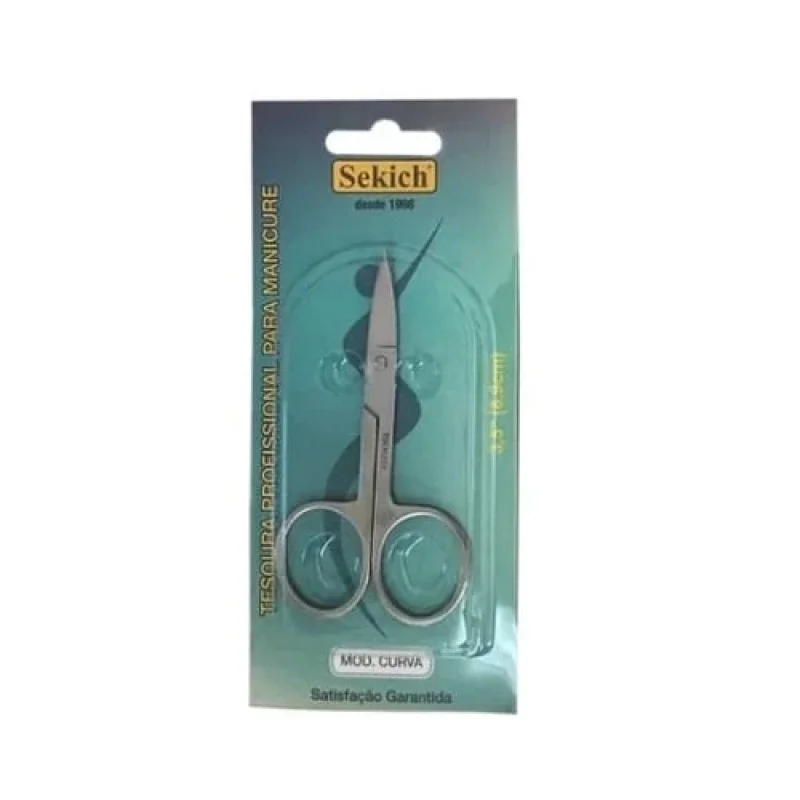 Sekich Tesoura Profissional para Manicure Ponta Curva 1 Unidade