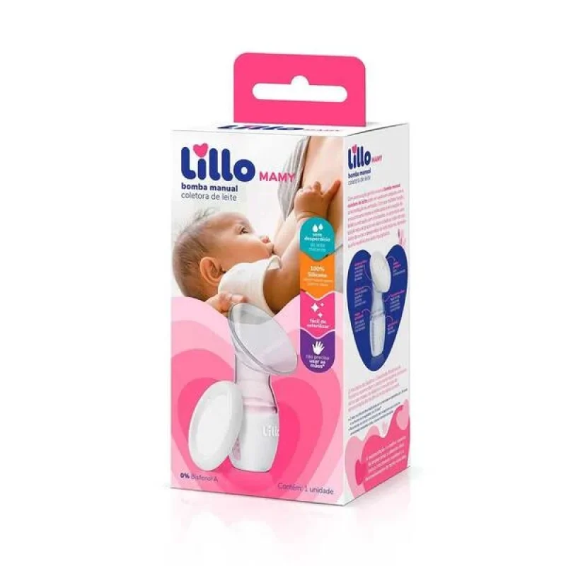 BOMBA TIRA LEITE LILLO - manual rosa