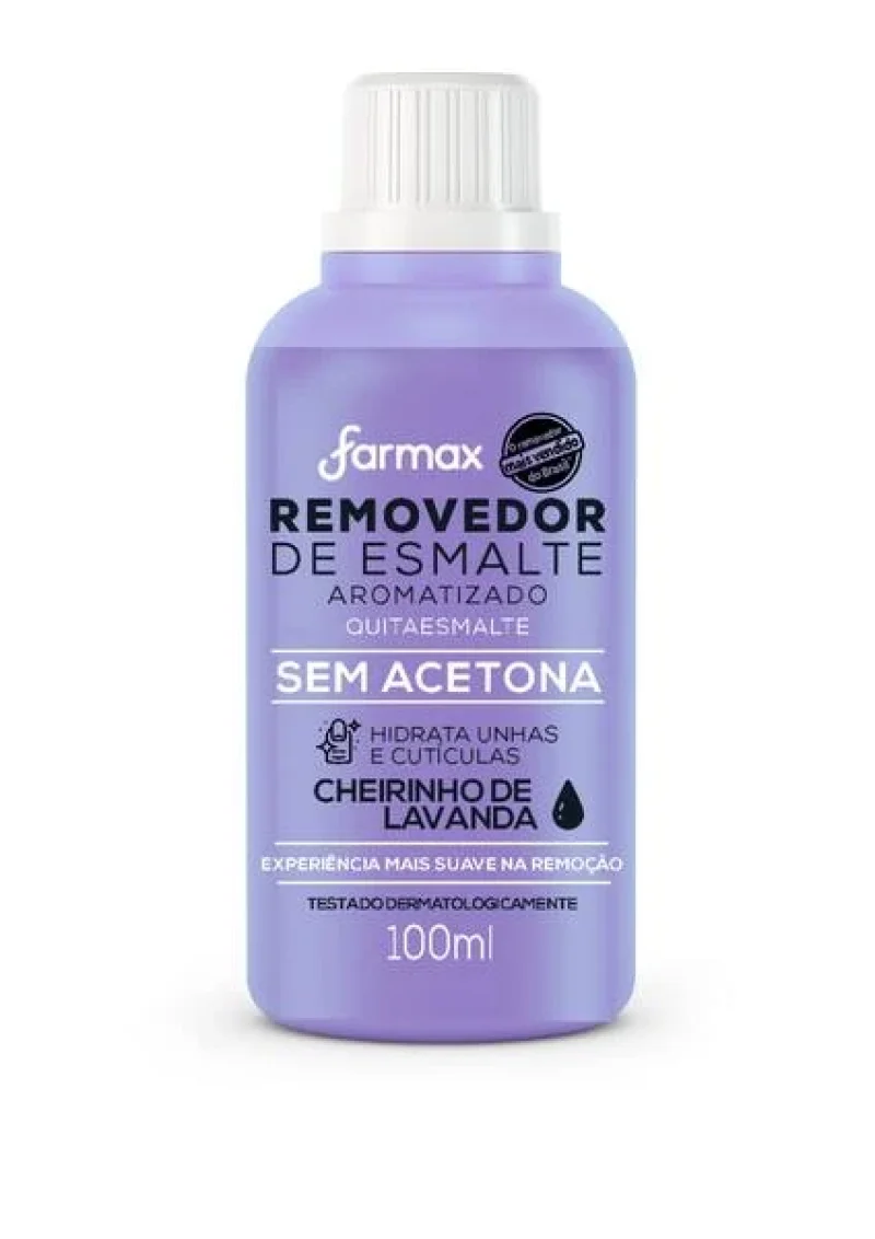 REMOVEDOR DE ESMALTE - 100ml lavanda