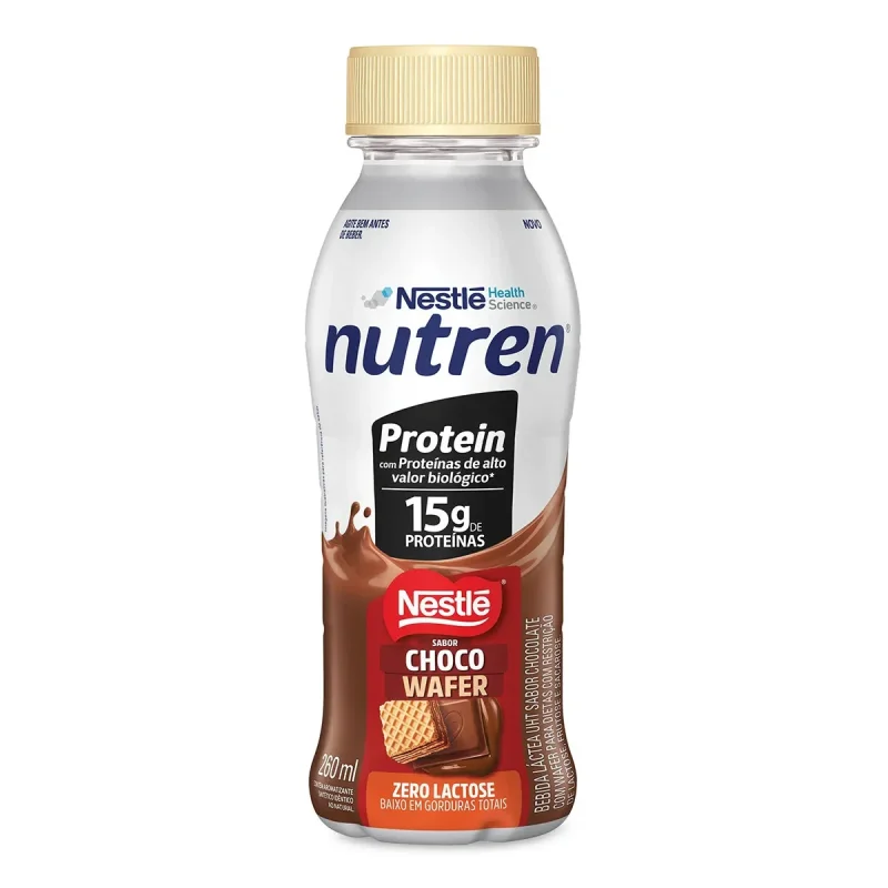 Bebida Láctea Nutren Protein Zero Lactose Chocowafer 260ml