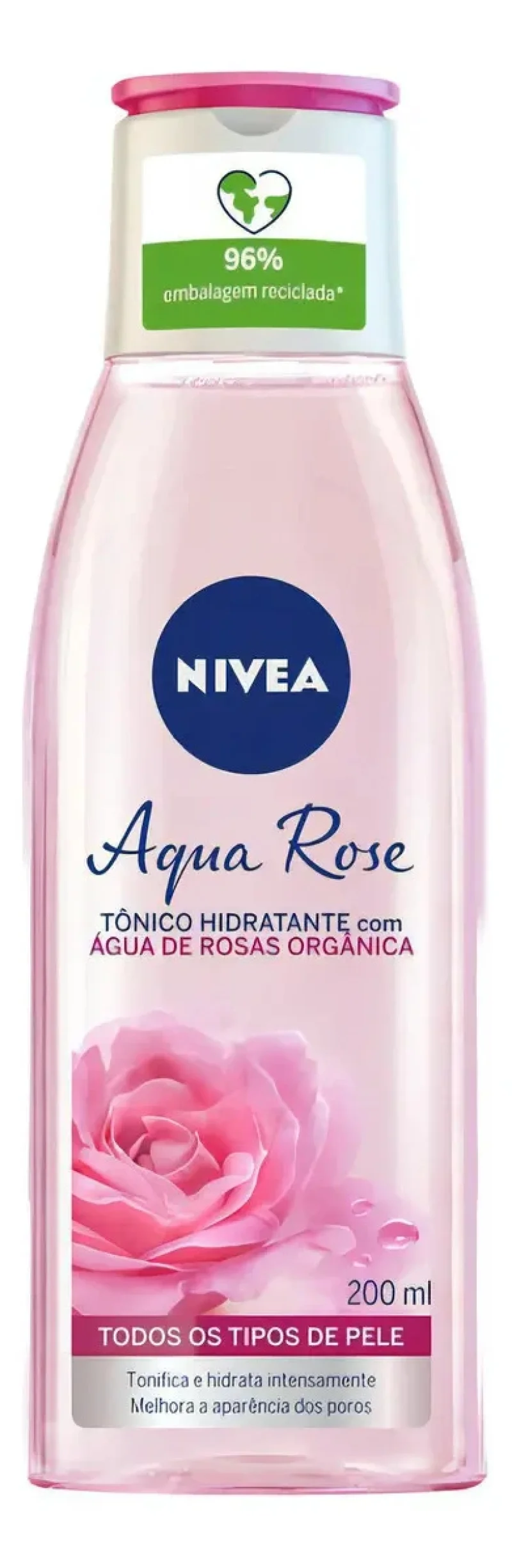 Tônico Hidratante Facial Nivea Aqua Rose 200mL