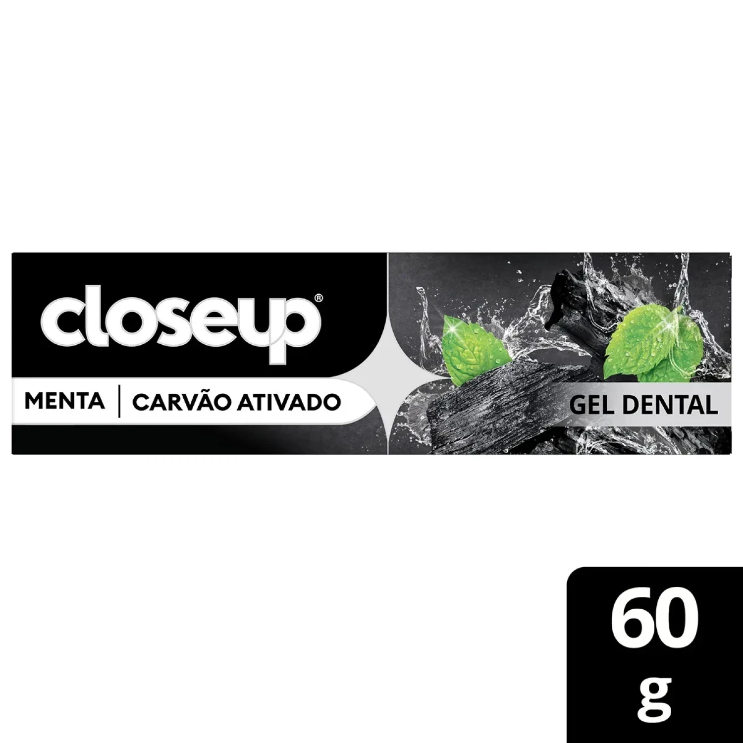 Gel Dental Closeup Carvão Ativado Menta 60g (1/2)
