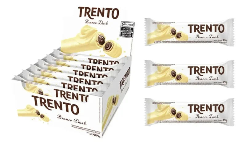 Chocolate Trento Wafer Branco e Dark 29g