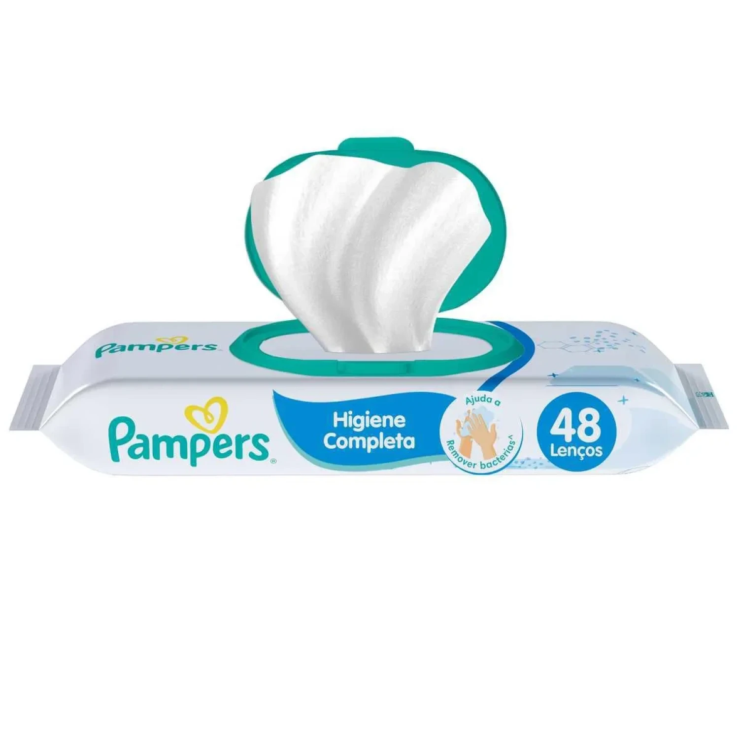 Lenço Umedecido Pampers Higiene Completa, com 48 unidades (1/1)
