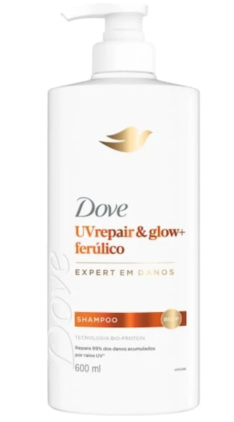 Dove Shampoo Reparação e Brilho com Ácido Ferúlico 600ml