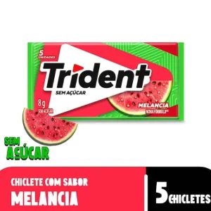 Goma de Mascar Trident Melancia, com 5 unidades