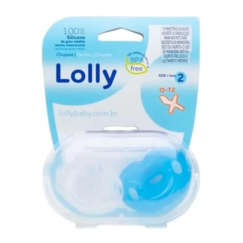 Chupeta Lolly Ortodontica +6 meses, com 02 unidades


