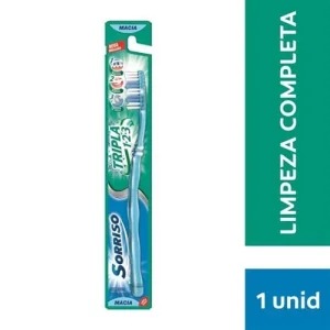 Escova Dental Macia Sorriso Tripla 123, com 1 unidade