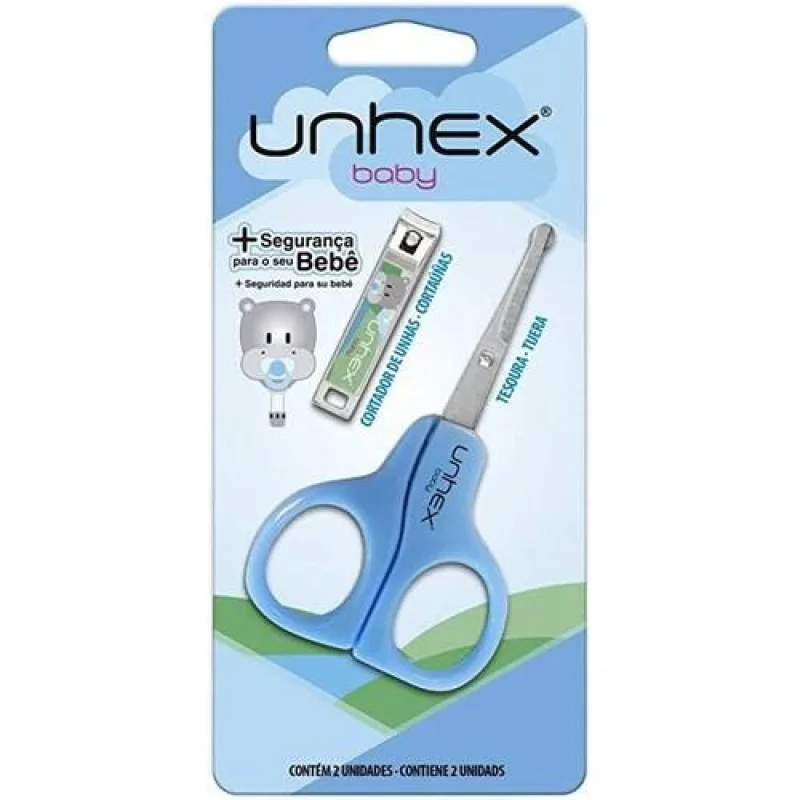 Unhex Baby Tesoura de Unhas 1 Unidade Azul