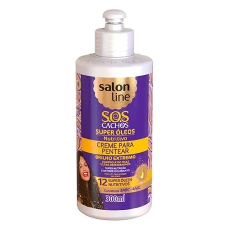 Creme para Pentear Salon Line Super Óleos Nutritivo 300ml