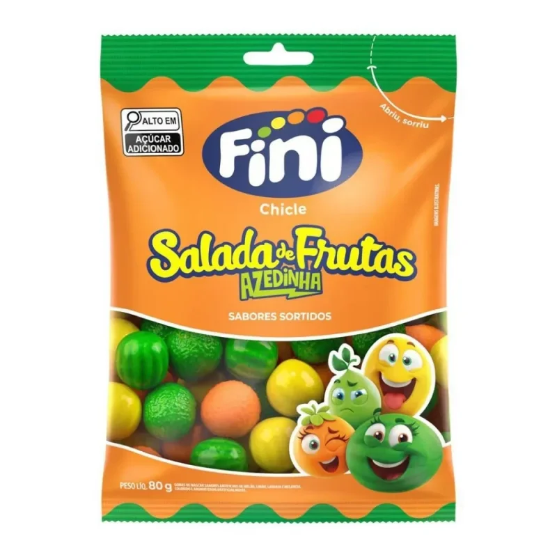Goma de Mascar Fini Salada de Frutas 80g