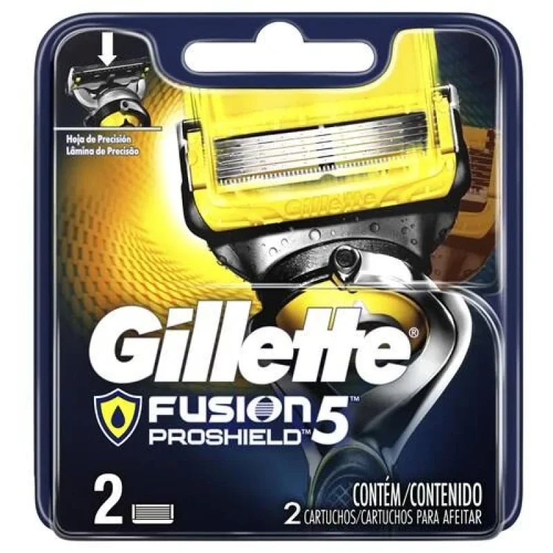 Carga Gillette Fusion Proshield, com 2 unidades