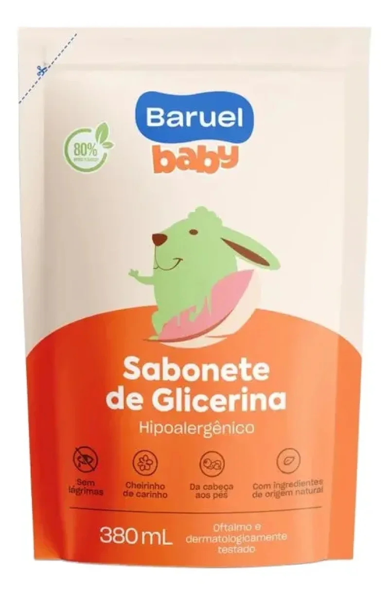 Sabonete Líquido Baruel Baby Glicerina Refil 380ml