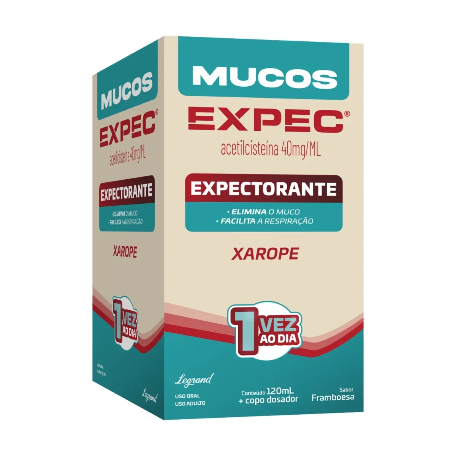 Mucos Expec Acetilcisteína 40mg Xarope 120ml (1/1)